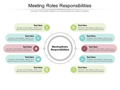 Meeting roles responsibilities ppt powerpoint presentation inspiration structure cpb