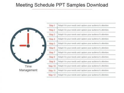 Meeting schedule ppt samples download