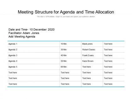 Meeting Matrix Slide Team