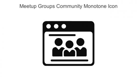 Meetup Groups Community Monotone Icon In Powerpoint Pptx Png And Editable Eps Format