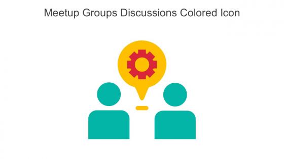 Meetup Groups Discussions Colored Icon In Powerpoint Pptx Png And Editable Eps Format