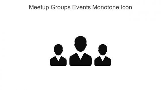 Meetup Groups Events Monotone Icon In Powerpoint Pptx Png And Editable Eps Format