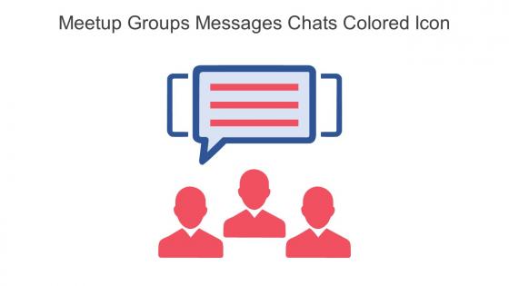 Meetup Groups Messages Chats Colored Icon In Powerpoint Pptx Png And Editable Eps Format
