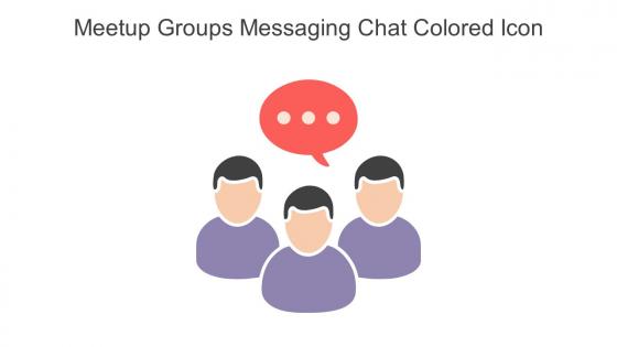 Meetup Groups Messaging Chat Colored Icon In Powerpoint Pptx Png And Editable Eps Format
