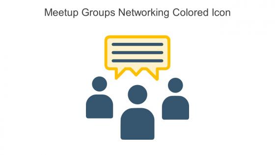 Meetup Groups Networking Colored Icon In Powerpoint Pptx Png And Editable Eps Format
