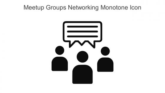 Meetup Groups Networking Monotone Icon In Powerpoint Pptx Png And Editable Eps Format