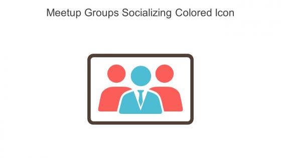 Meetup Groups Socializing Colored Icon In Powerpoint Pptx Png And Editable Eps Format