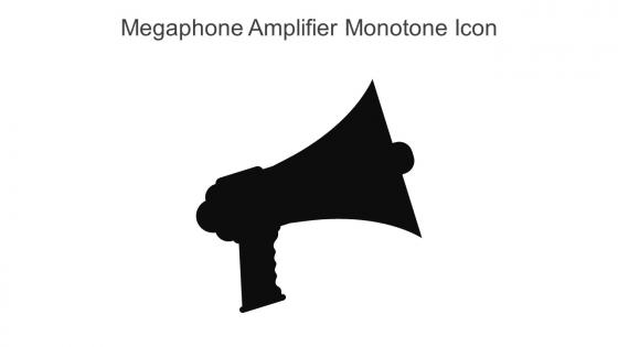 Megaphone Amplifier Monotone Icon In Powerpoint Pptx Png And Editable Eps Format