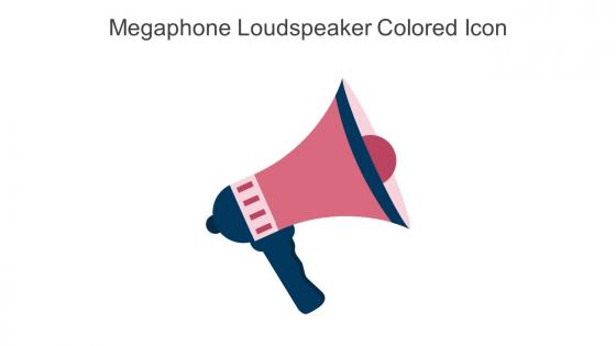 Megaphone Loudspeaker Colored Icon In Powerpoint Pptx Png And Editable Eps Format