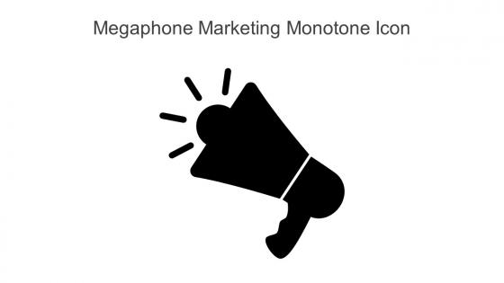 Megaphone Marketing Monotone Icon In Powerpoint Pptx Png And Editable Eps Format