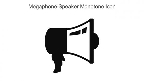 Megaphone Speaker Monotone Icon In Powerpoint Pptx Png And Editable Eps Format