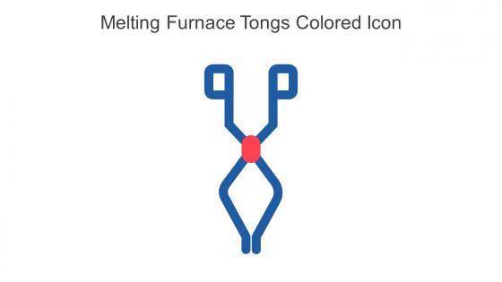Melting Furnace Tongs Colored Icon In Powerpoint Pptx Png And Editable Eps Format