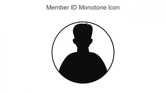 Member ID Monotone Icon In Powerpoint Pptx Png And Editable Eps Format