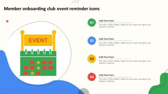 Member Onboarding Club Event Reminder Icons