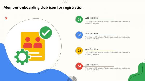 Member Onboarding Club Icon For Registration