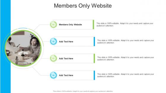 Members Only Website In Powerpoint And Google Slides Cpb