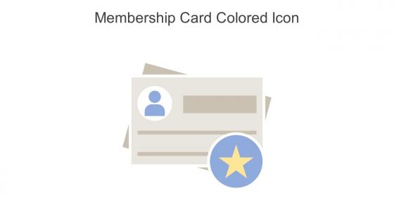 Membership Card Colored Icon In Powerpoint Pptx Png And Editable Eps Format