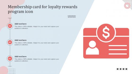 Membership Card For Loyalty Rewards Program Icon