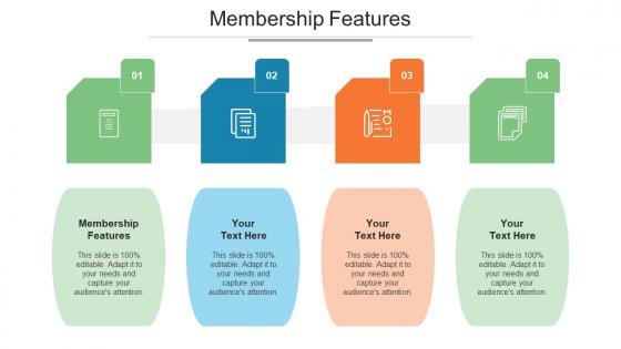 Membership Features Ppt Powerpoint Presentation Slides Cpb