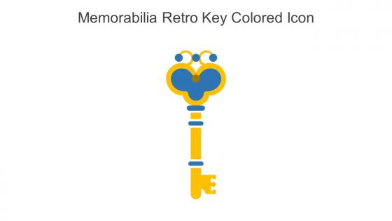 Memorabilia Retro Key Colored Icon In Powerpoint Pptx Png And Editable Eps Format