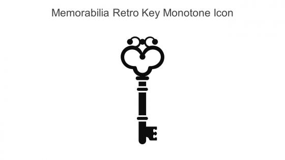 Memorabilia Retro Key Monotone Icon In Powerpoint Pptx Png And Editable Eps Format