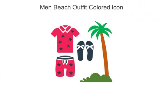 Men Beach Outfit Colored Icon In Powerpoint Pptx Png And Editable Eps Format