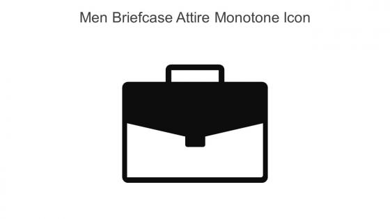 Men Briefcase Attire Monotone Icon In Powerpoint Pptx Png And Editable Eps Format