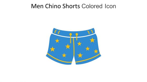 Men Chino Shorts Colored Icon In Powerpoint Pptx Png And Editable Eps Format