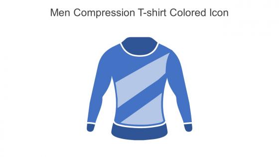 Men Compression T Shirt Colored Icon In Powerpoint Pptx Png And Editable Eps Format