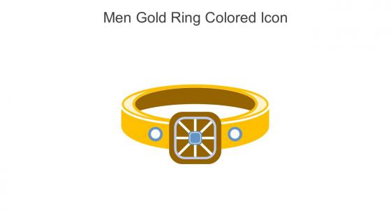 Men Gold Ring Colored Icon In Powerpoint Pptx Png And Editable Eps Format