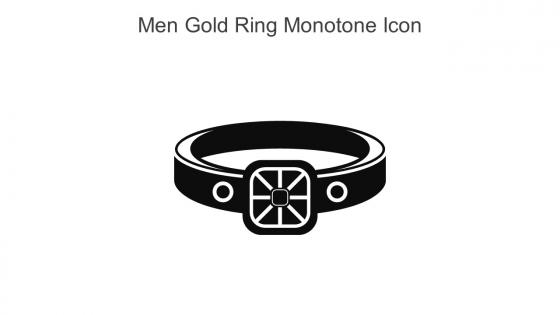 Men Gold Ring Monotone Icon In Powerpoint Pptx Png And Editable Eps Format