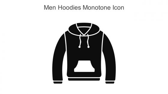 Men Hoodies Monotone Icon In Powerpoint Pptx Png And Editable Eps Format
