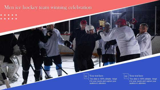 Men Ice Hockey Team Winning Celebration