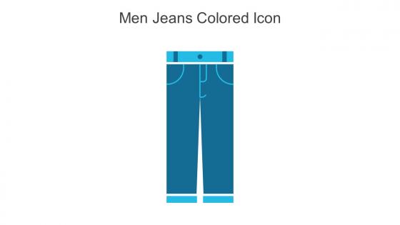 Men Jeans Colored Icon In Powerpoint Pptx Png And Editable Eps Format