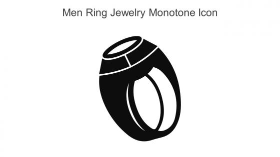 Men Ring Jewelry Monotone Icon In Powerpoint Pptx Png And Editable Eps Format