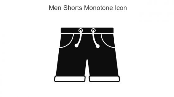 Men Shorts Monotone Icon In Powerpoint Pptx Png And Editable Eps Format