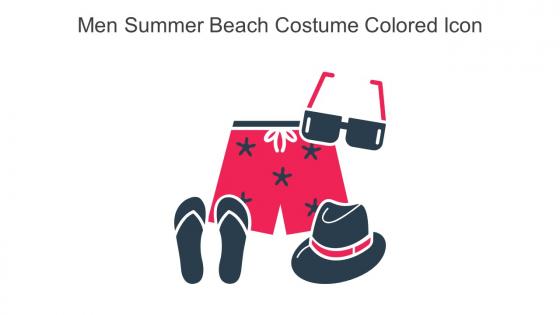 Men Summer Beach Costume Colored Icon In Powerpoint Pptx Png And Editable Eps Format