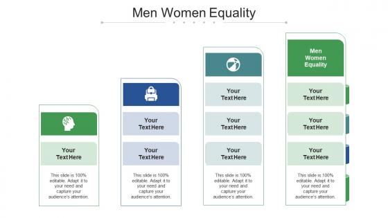 Men women equality ppt powerpoint presentation pictures summary cpb