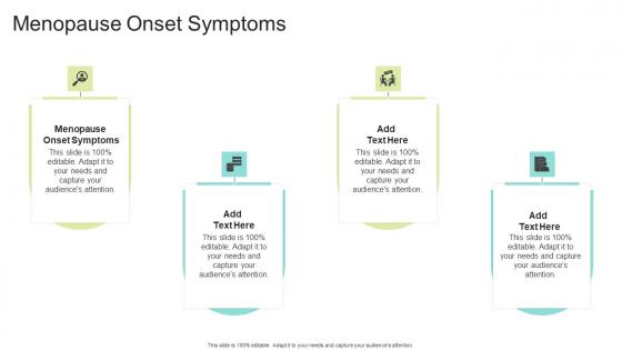 Menopause Onset Symptoms In Powerpoint And Google Slides Cpb