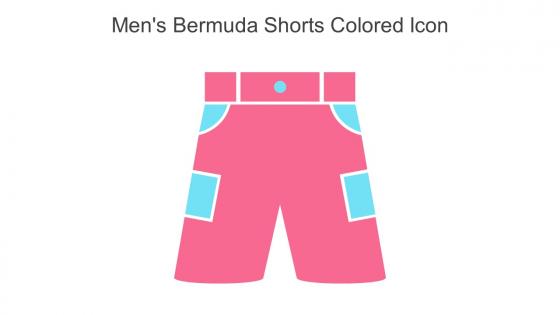 Mens Bermuda Shorts Colored Icon In Powerpoint Pptx Png And Editable Eps Format