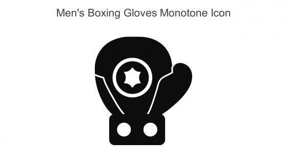 Mens Boxing Gloves Monotone Icon In Powerpoint Pptx Png And Editable Eps Format
