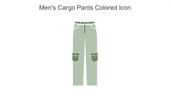 Mens Cargo Pants Colored Icon In Powerpoint Pptx Png And Editable Eps Format