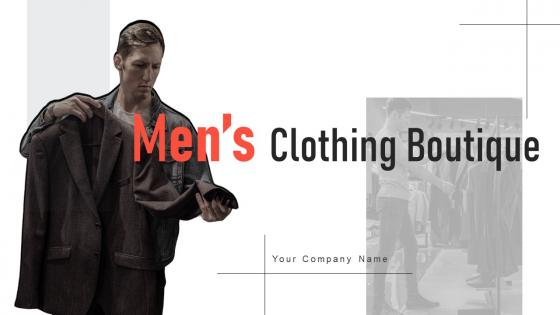 Mens Clothing Boutique Blur Powerpoint Presentation Slides