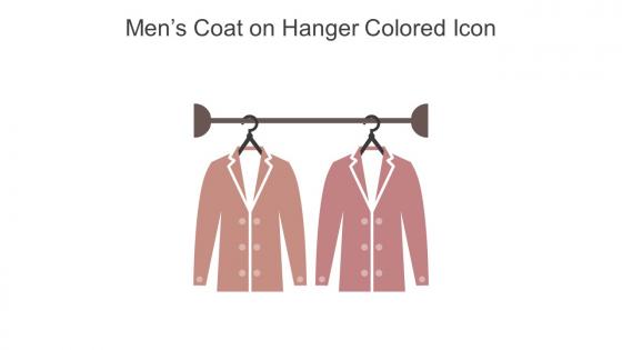 Mens Coat On Hanger Colored Icon In Powerpoint Pptx Png And Editable Eps Format