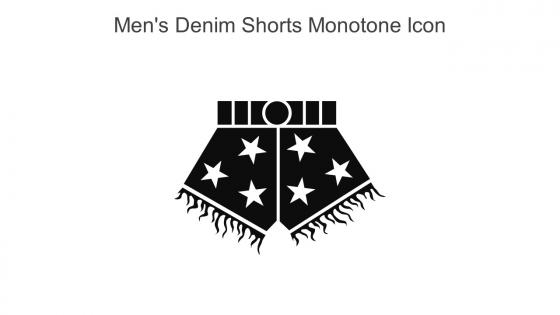 Mens Denim Shorts Monotone Icon In Powerpoint Pptx Png And Editable Eps Format