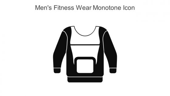Mens Fitness Wear Monotone Icon In Powerpoint Pptx Png And Editable Eps Format