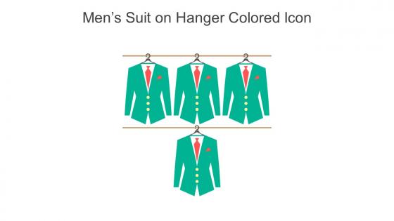 Mens Suit On Hanger Colored Icon In Powerpoint Pptx Png And Editable Eps Format