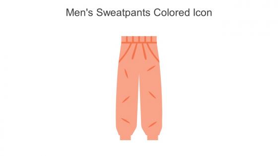 Mens Sweatpants Colored Icon In Powerpoint Pptx Png And Editable Eps Format