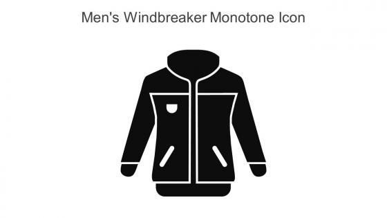 Mens Windbreaker Monotone Icon In Powerpoint Pptx Png And Editable Eps Format