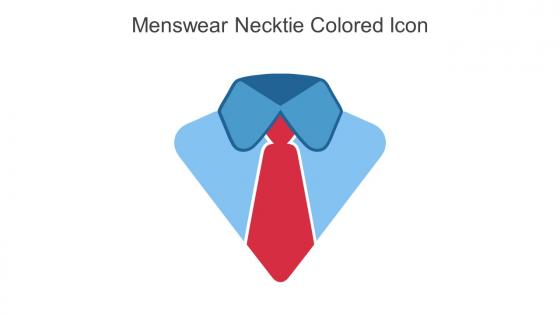 Menswear Necktie Colored Icon In Powerpoint Pptx Png And Editable Eps Format
